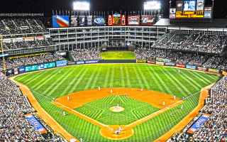 Baseball stadium night crowd game - lot of people watching free wallpaper