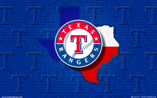 Texas rangers logo blue background - plain background free wallpaper