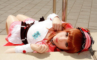 Red white cosplay alice prin - cosplay free wallpaper