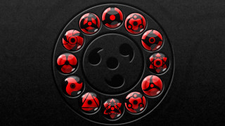 Black red circle smiley pincushion - circle free wallpaper