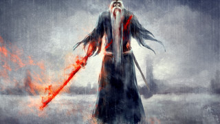 Emperor huizong rain flaming sword - a black robe free wallpaper