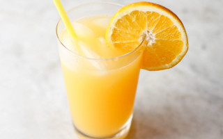 Orange juice glass straw orange - a straw free wallpaper