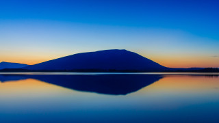 Mountain lake sky sunset symmetry - perfect symmetry free wallpaper for desktop
