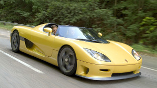 Yellow sports car driving forest 4 - a man driving free wallpaper