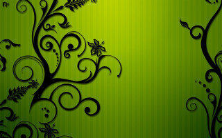 Green tree leaves gothic art - plain background free wallpaper for desktop