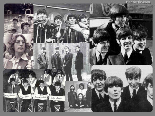 Beatles collage 1960s photos music - excessivism free wallpaper for desktop
