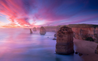 Sunset twelve twelves australia ocean - a sunset view free wallpaper
