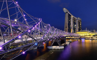 Adrian zingg bridge cityscape night - adrian zingg free wallpaper