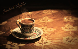 Hot chocolate cup saucer floral - a cup free wallpaper
