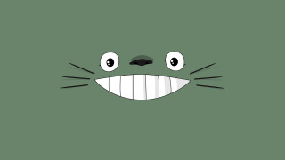 Green cat smile nose derf - a cats face free wallpaper