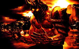 Demonic creature fire chain burnt - elden ring free wallpaper