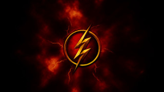 Flash logo dark background flames - everett warner free wallpaper