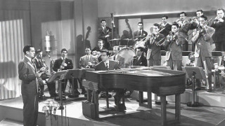 Men piano crowd suits ties - alberto vargas free wallpaper