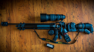 Camera tripod woodenfloor macro scifi - a wooden floor free wallpaper for desktop