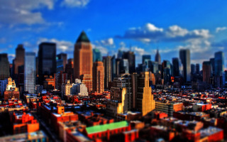 City skyline tiltshift architecture blurry - ashcan school free wallpaper for desktop