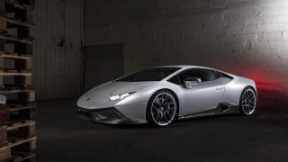 Silver sports car garage red 2 - a garage free wallpaper for desktop