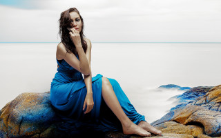 Daphne mcclure blue dress ocean - daphne mcclure free wallpaper
