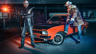 Two men car guns matte - two man free wallpaper for desktop