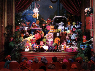 Stuffed animals on stage crowd - arnie swekel free wallpaper