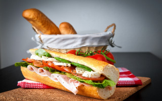 Sandwich meat tomatoes lettuce cheese 2 - a sandwich free wallpaper