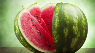 Watermelon slice 3d render neoplasticism - a table together free wallpaper