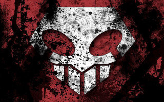 Skull red blood knife heart - doc hammer free wallpaper