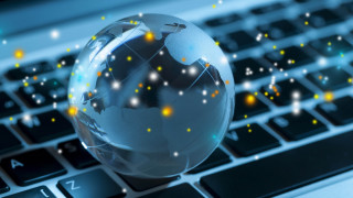 Globe laptop starry night christmas - technology free wallpaper