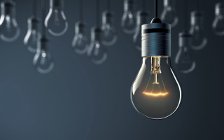 Light bulb with hanging bulbs - light bulb free wallpaper