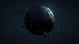 Black bubble dots underwater space - a black object free wallpaper