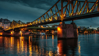 Night bridge city lights tokyo - german romanticism free wallpaper for desktop