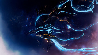 Blue yellow dragon fantasy airbrush - dragon free wallpaper for desktop