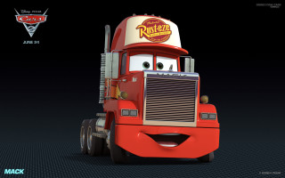 Cartoon character red truck white - a red truck free wallpaper