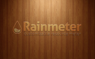 Wooden wall rainmeter logo wooden - a wooden wall free wallpaper