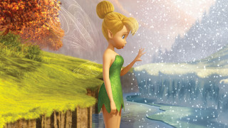 Woman green dress waterfall fairy - cliff childs free wallpaper
