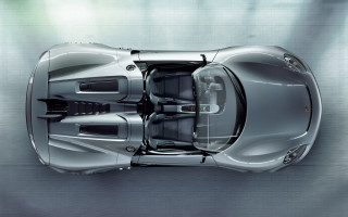 Silver sports car open interior - visible free wallpaper