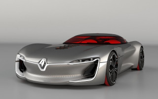 Silver car red lights gray - tail free wallpaper