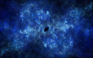 Black hole blue space stars - star and dust free wallpaper