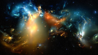 Colorful space blackhole stars dust - nebula free wallpaper