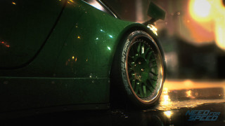 Green car clock rain night - the rain free wallpaper