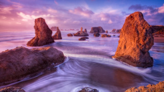 Beach rocks water cloudy sky 10 - rock and water free wallpaper for desktop