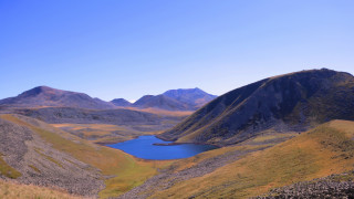 Mountain range lake background cloudy - murata range free wallpaper