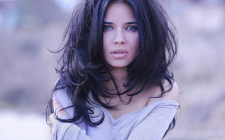 Woman long hair blue eyes 39 - abidin dino free wallpaper