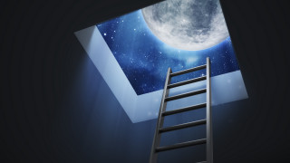Ladder ceiling moon stars space - a moon free wallpaper for desktop