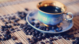 Coffee cup wooden table coffee 2 - a spoon free wallpaper