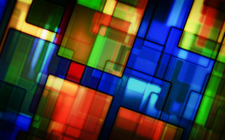 Colorful squares geometric abstract triadic - a cubist painting free wallpaper