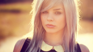 Blonde woman collared shirt photorealistic - shirt free wallpaper