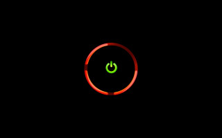 Red ring green light minimalist - a red ring free wallpaper