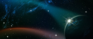 Space star background astronaut aurora - a bright star free wallpaper for desktop