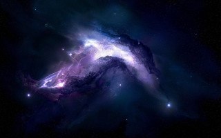 Colorful space star nebula moon - nebula free wallpaper