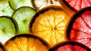 Fruit sliced closeup neofauvism macro - fruit free wallpaper